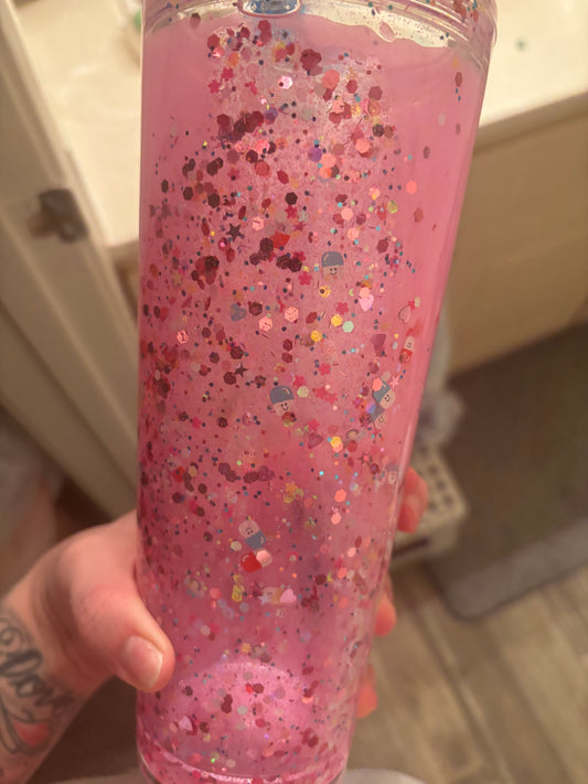 Dopa-Mean It – Pink Happy Pill Lava Tumbler 💊🌈