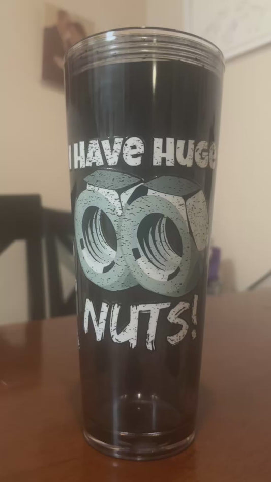 Deez Nuts (Blackout Edition) – Dual Lava Tumbler 🖤