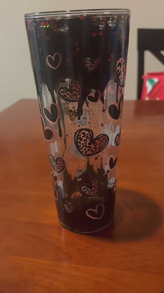 Drip With Intent – Black Lava Tumbler 🖤